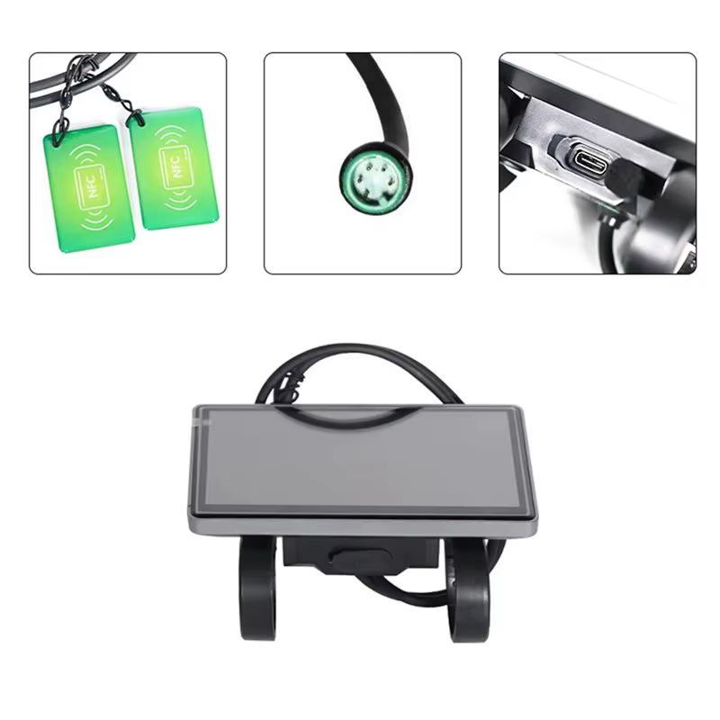 Pour OUXI V8, V5.0-EU Version écran LCD de vélo électrique avec NFC-nouvelle pièce de rechange