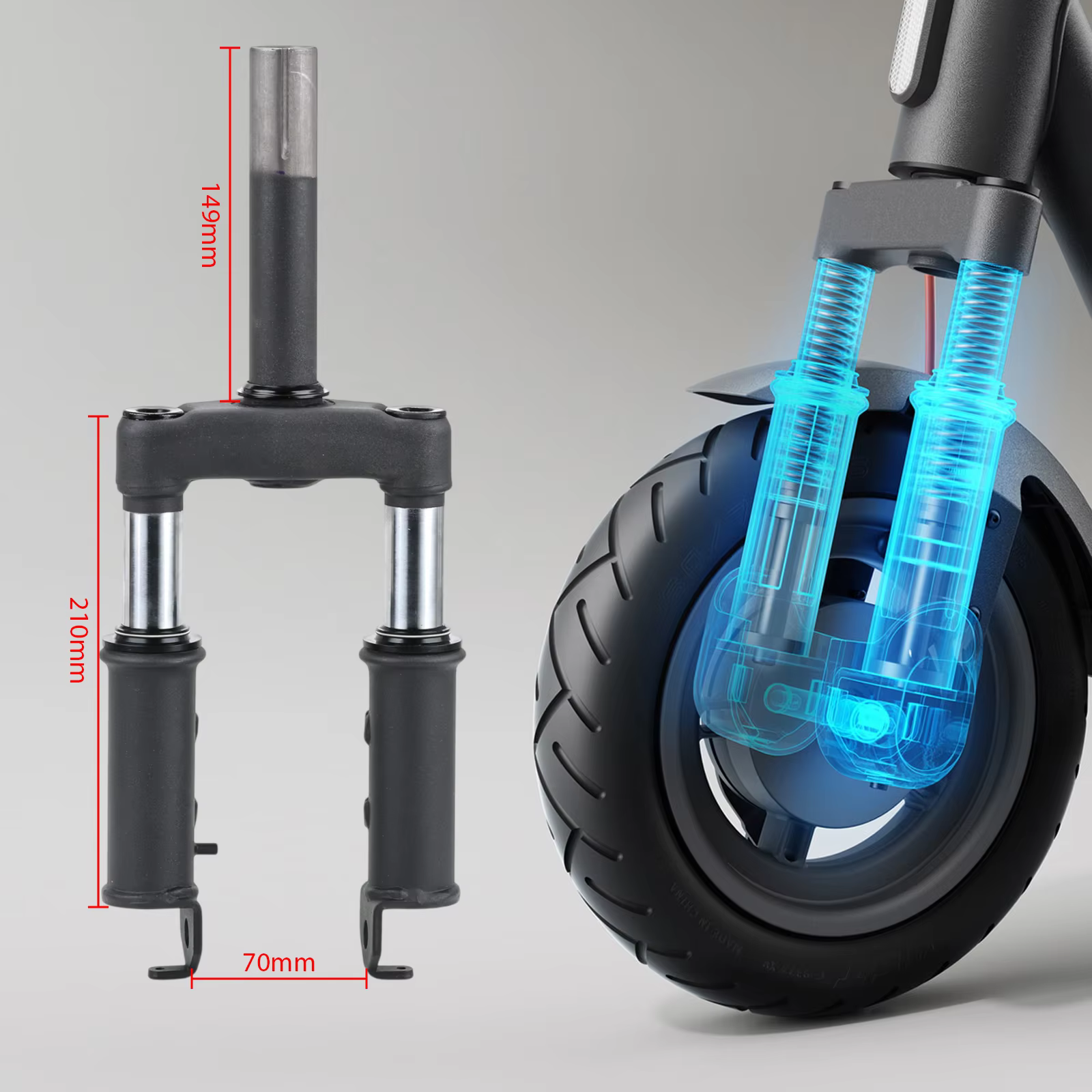 Amortisseur de fourche avant pour trottinette électrique Xiaomi 5 / 5 Pro