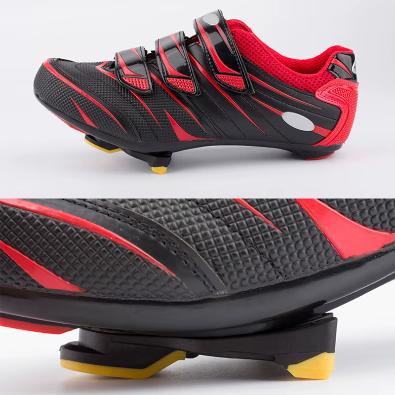 Crampons de vélo pédales de cyclisme autobloquantes ensemble de taquets flotteur à 6 degrés Clip jaune