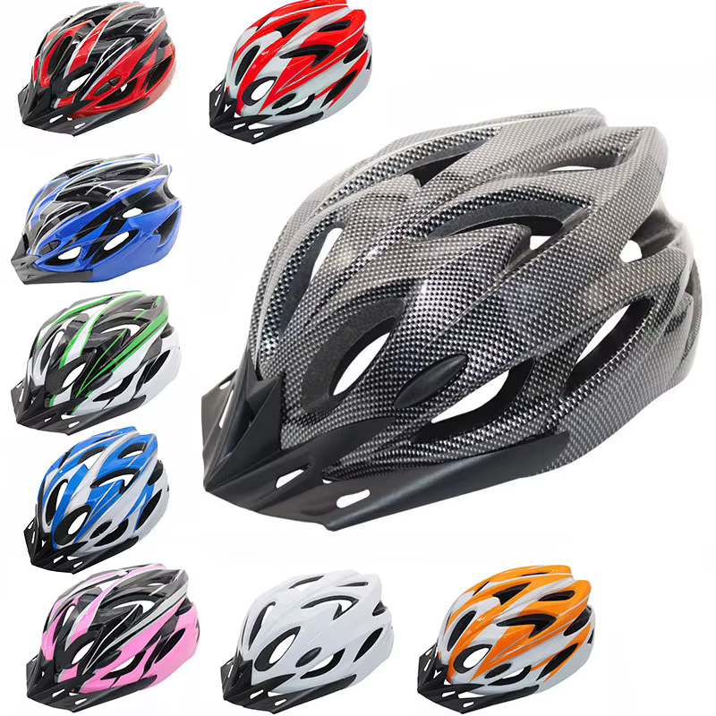 Casque de cyclisme doublure confortable ultraléger creux hommes femmes réglable sécurité d'équitation casquette de