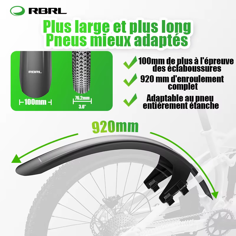 RBRL garde-boue vtt couverture complète