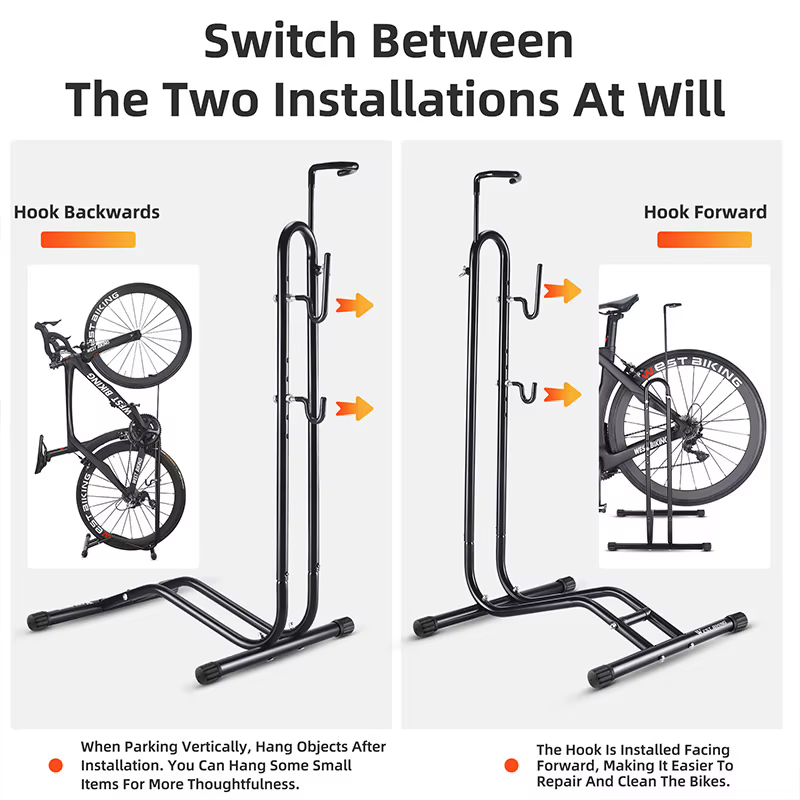 WEST BIKING-Support de vélo vertical 3 en 1