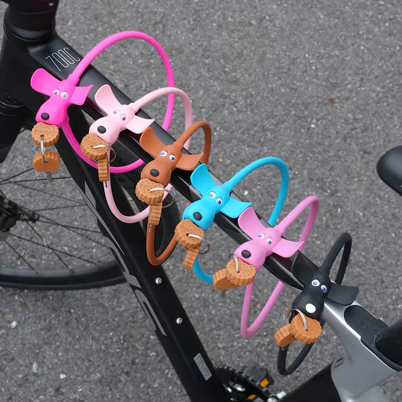 Serrure de vélo créative pour chiot