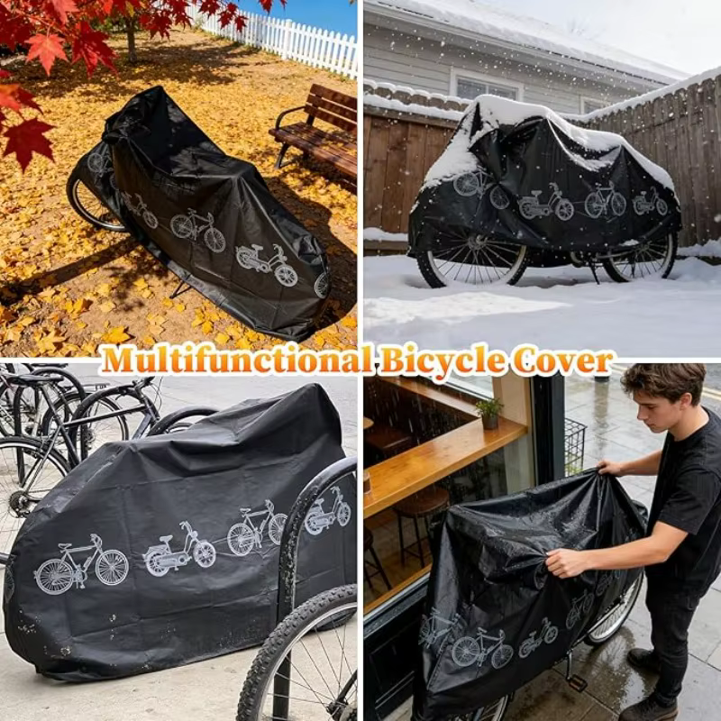 Housse de vélo imperméable pour la plupart des vélos jusqu'à 29 pouces, protection extérieure contre la poussière, la pluie, la neige et les UV, étui pour accessoires de vélo