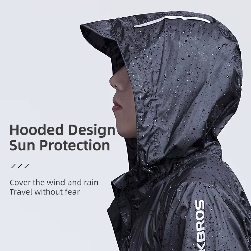 Manteau de pluie à capuche de cyclisme