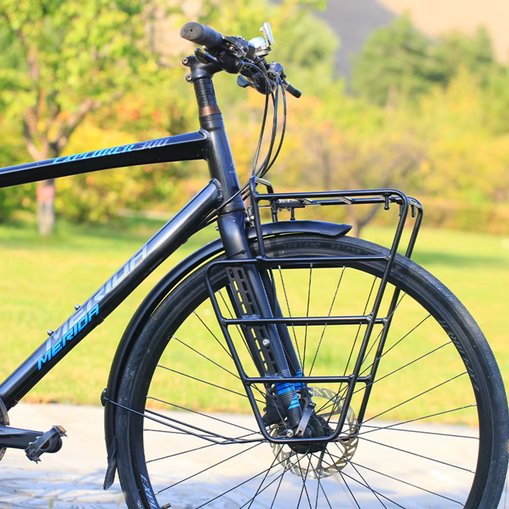 Support de porte-bagages avant en alliage d'aluminium pour vélo de gravier