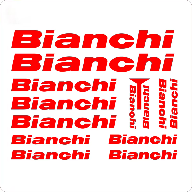 1SET d'autocollants de vélo de style Bianchi