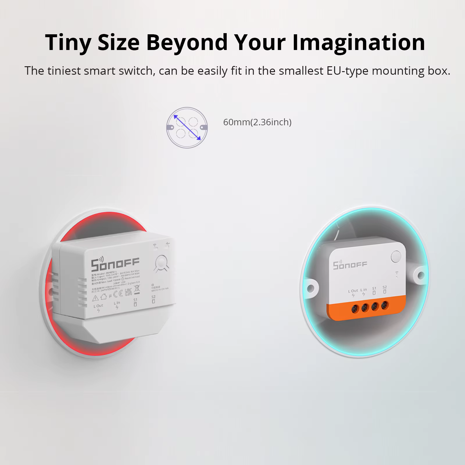 SONOFF ZBMINIL2 aucun fil d'al de melon requis Zigbee Smart Switch MINI Support 2 voies de contrôle eWeLink pour Google Home Alexa