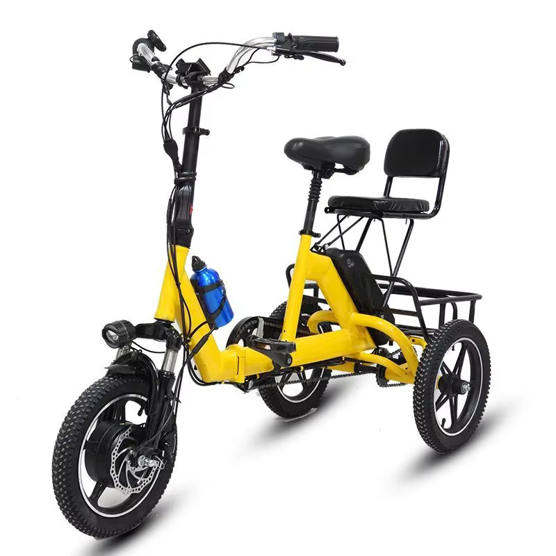Tricycle électrique pliant de 14 pouces pour vélo