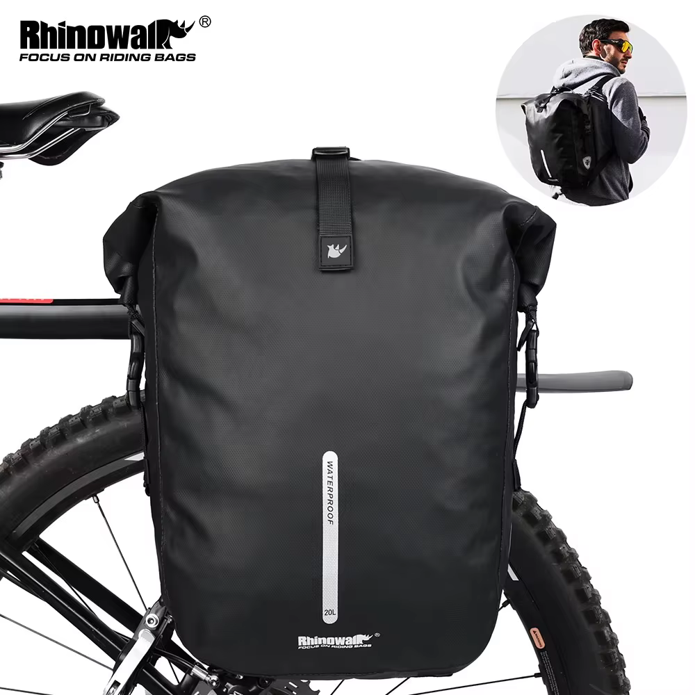 Sacoche et sacoche de vélo Rhinowalk 100% entièrement imperméables