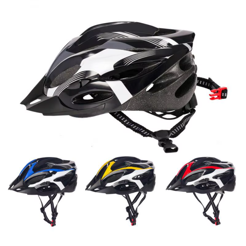 Casque Texture fibre de carbone adulte vtt VTT équipement de cyclisme sécurité vélo moto chapeau casquettes femme mâle EPS mousse