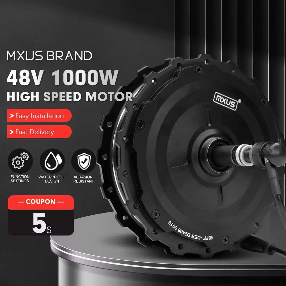 MXUS marque Ebike moteur GDR-19 48V 1000W haute vitesse sans brosse engrenage moyeu