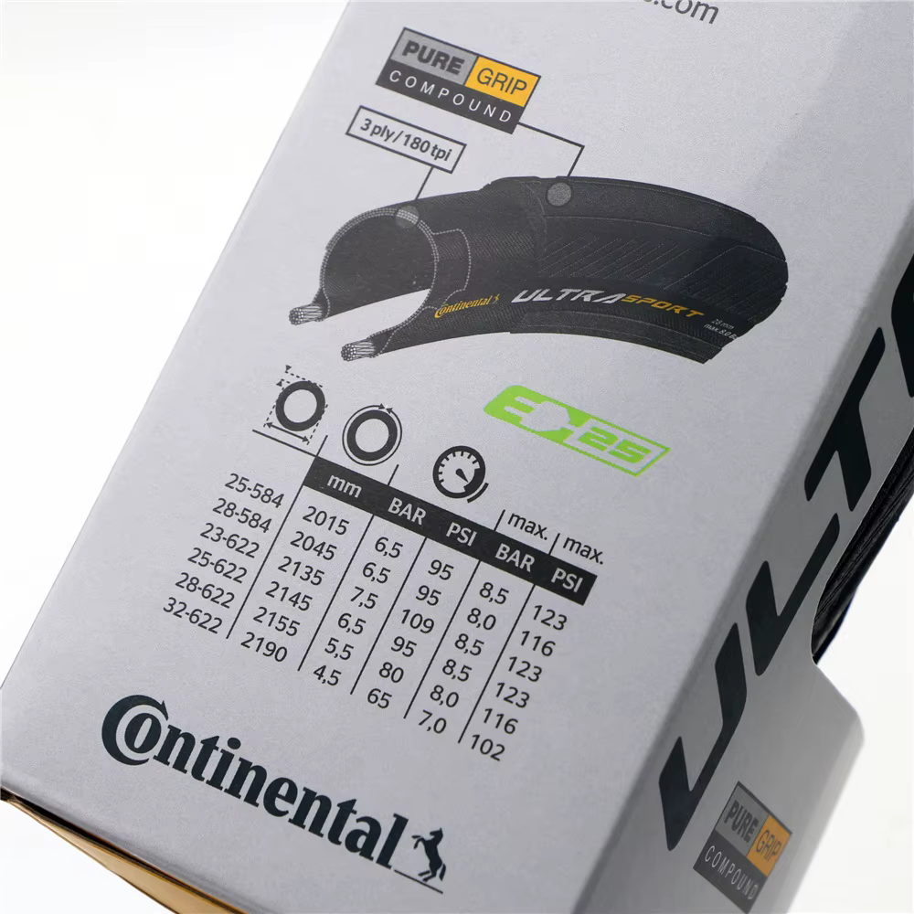 Continental ULTRA SPORT III pneu Original véhicule de route pliant Anti-crevaison pneus de vélo 700x23c/700x25c/700x28c noir/café