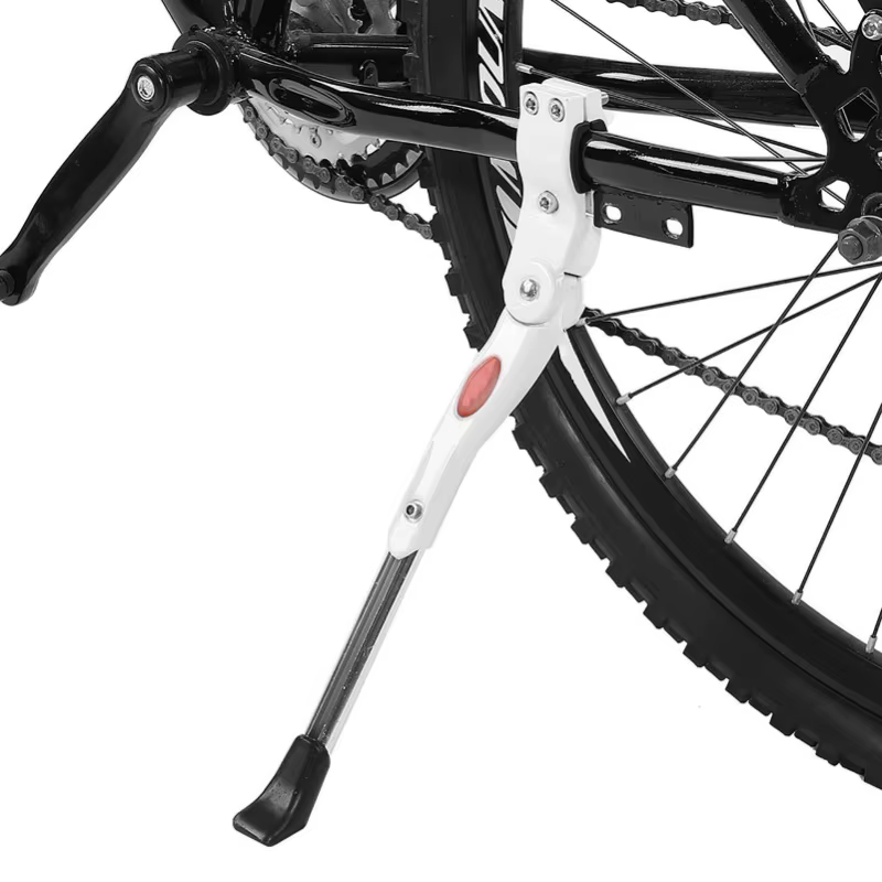Béquille de vélo en alliage d'aluminium blanc, convient pour 20 "24" 26"