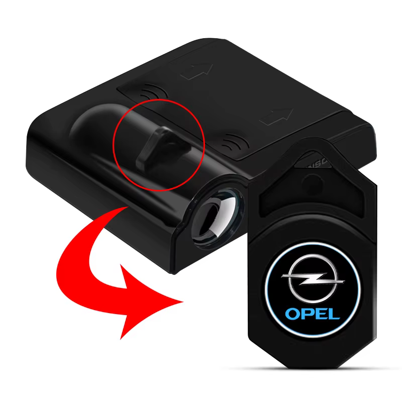 Projecteur de porte de voiture LED, lampe d'ombre, accessoires de voiture pour Opel Astra j Insignia Astra g Corsa Zafira b Mokka Vivaro Meriva