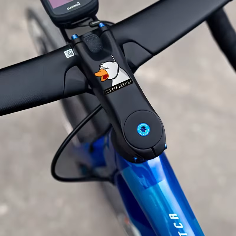 Autocollant de vélo « Funny Tired Duck "Out Of Breath" »