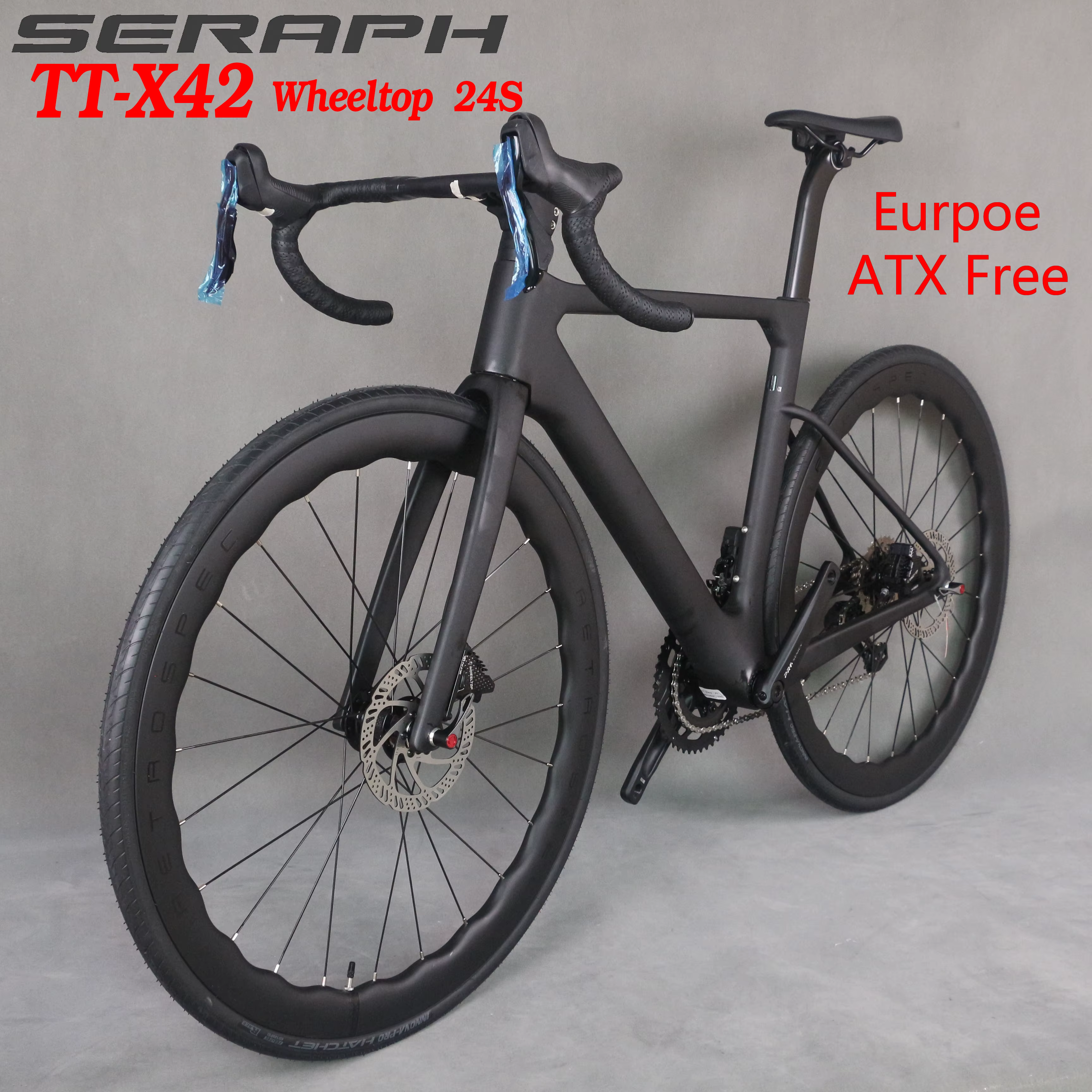 NOUVEAU vélo de route entièrement en carbone léger avec groupe électronique sans fil WheelTop et roues