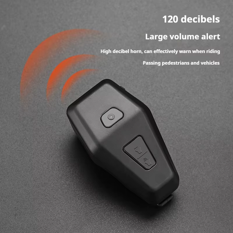 Sonnette de vélo électronique avec alarme de sécurité rechargeable par USB