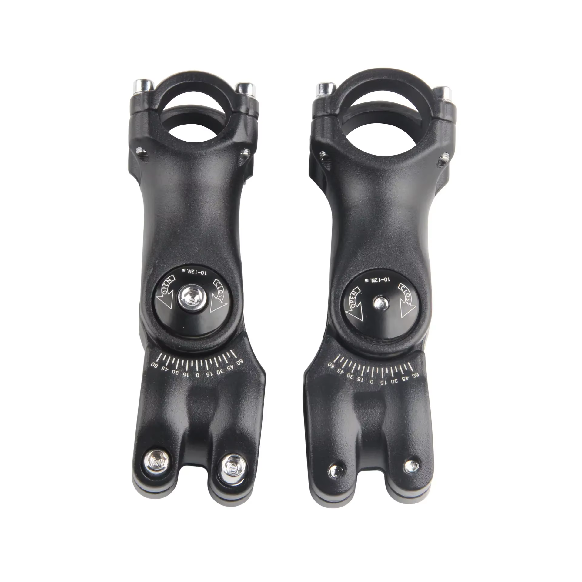 Tige de guidon de vélo réglable en alliage d'aluminium, angle variable de 60 degrés, adaptateur de fourche avant pour vélo de route