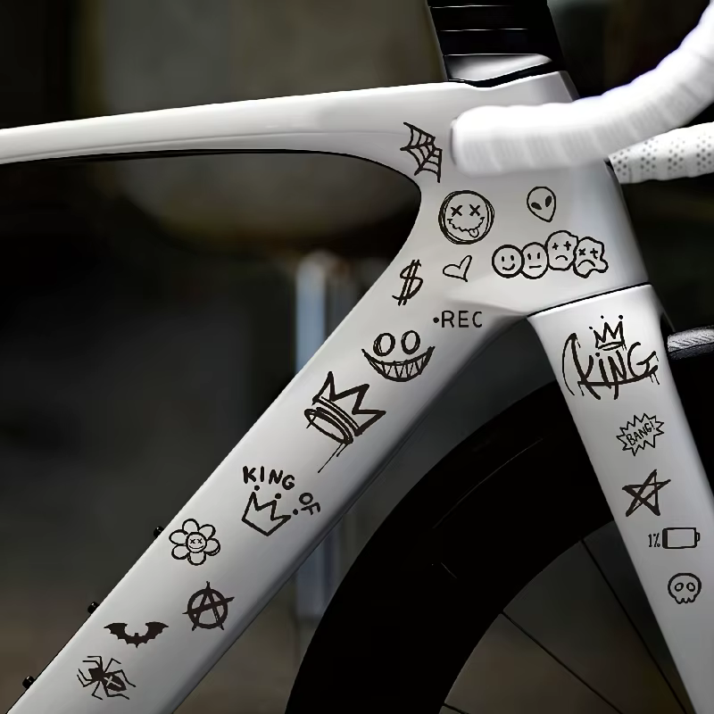 Ensemble complet de 22 pièces pour cadre de vélo ; Convient aux autocollants