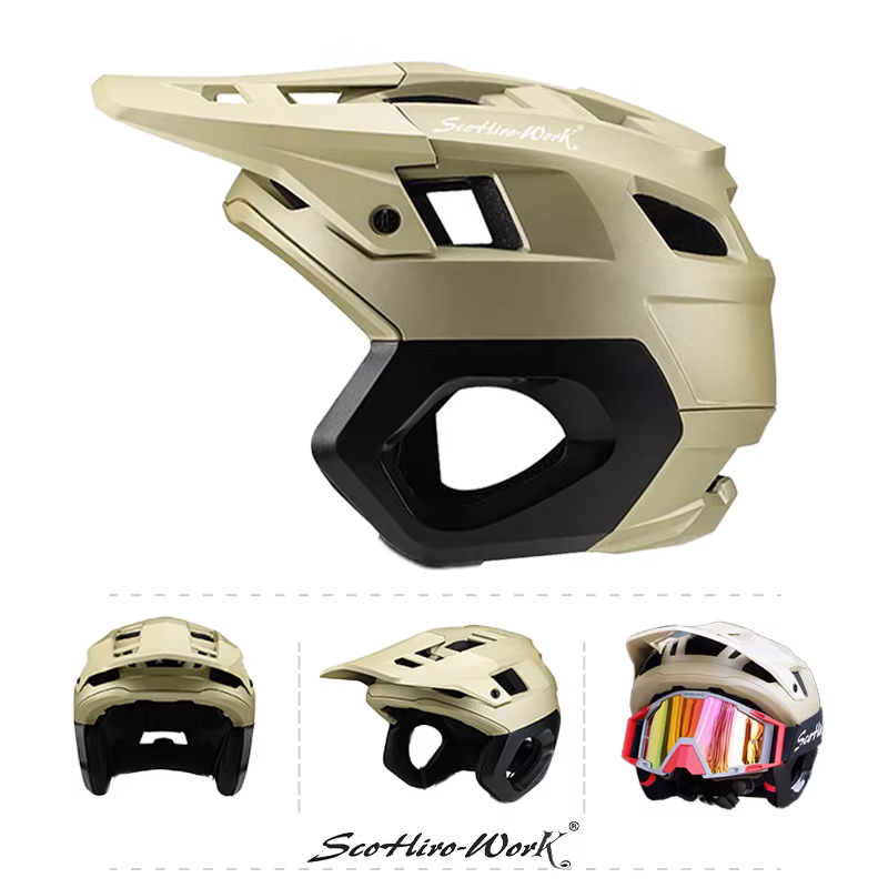 Casque de vélo de montagne ultraléger demi-visage 3/4