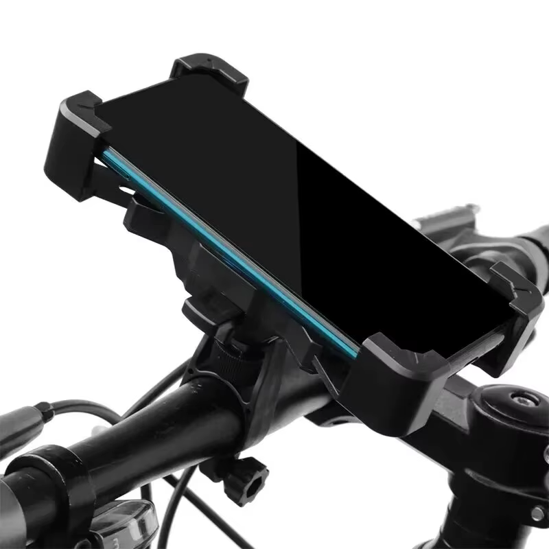 Universel 360 °   Support de téléphone rotatif antidérapant pour vélo, support réglable pour VTT, moto, motocyclette - Accessoire de vélo