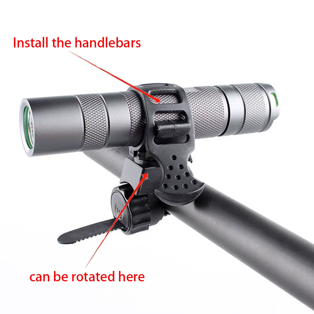 Support de lampe pour guidon de vélo