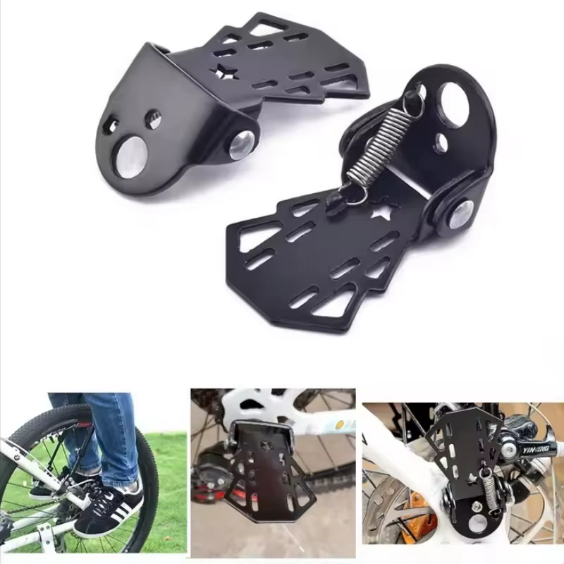 Une paire de repose-pieds de siège arrière de vélo vtt