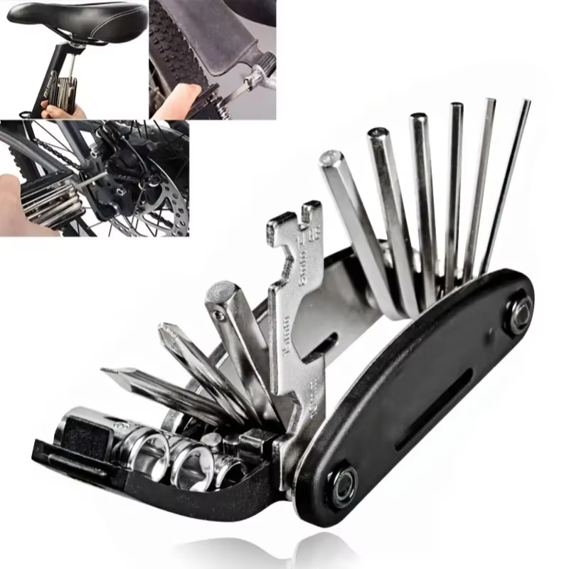 Clé à douille Portable 16 en 1 pour vélo de montagne