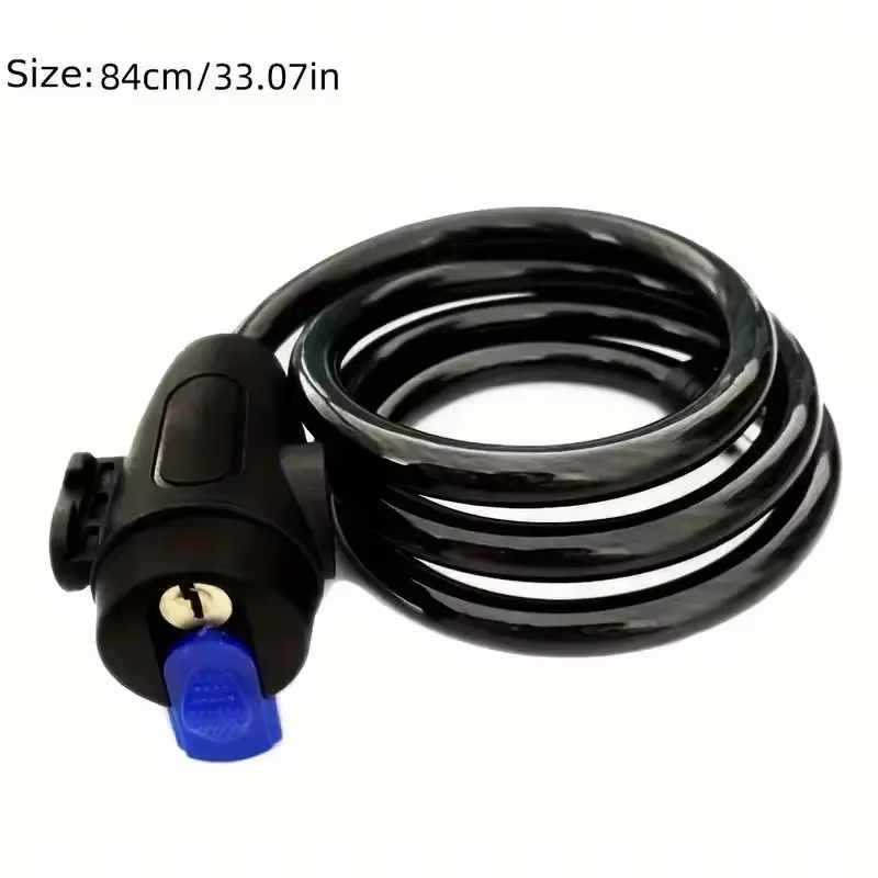Antivol de chaîne robuste pour moto et vélo en métal avec 2 clés pour une sécurité maximale et un renforcement