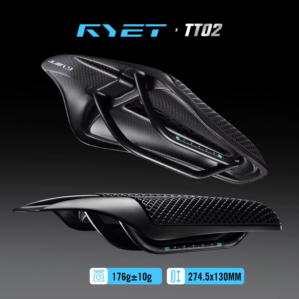 Selle de triathlon RYET TT02 imprimée en 3D