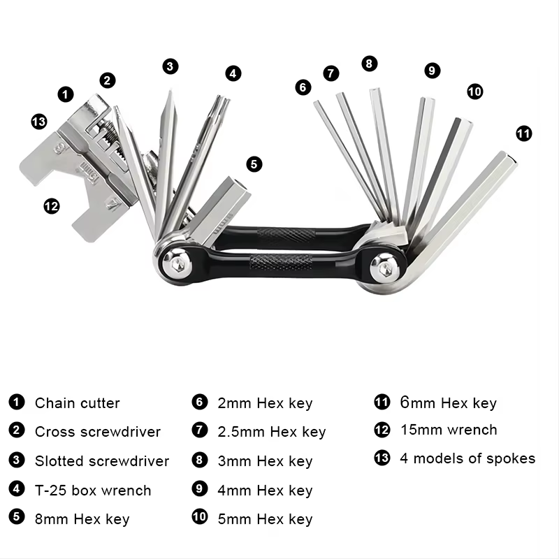 Coupe-chaîne multi-outils pour vélo