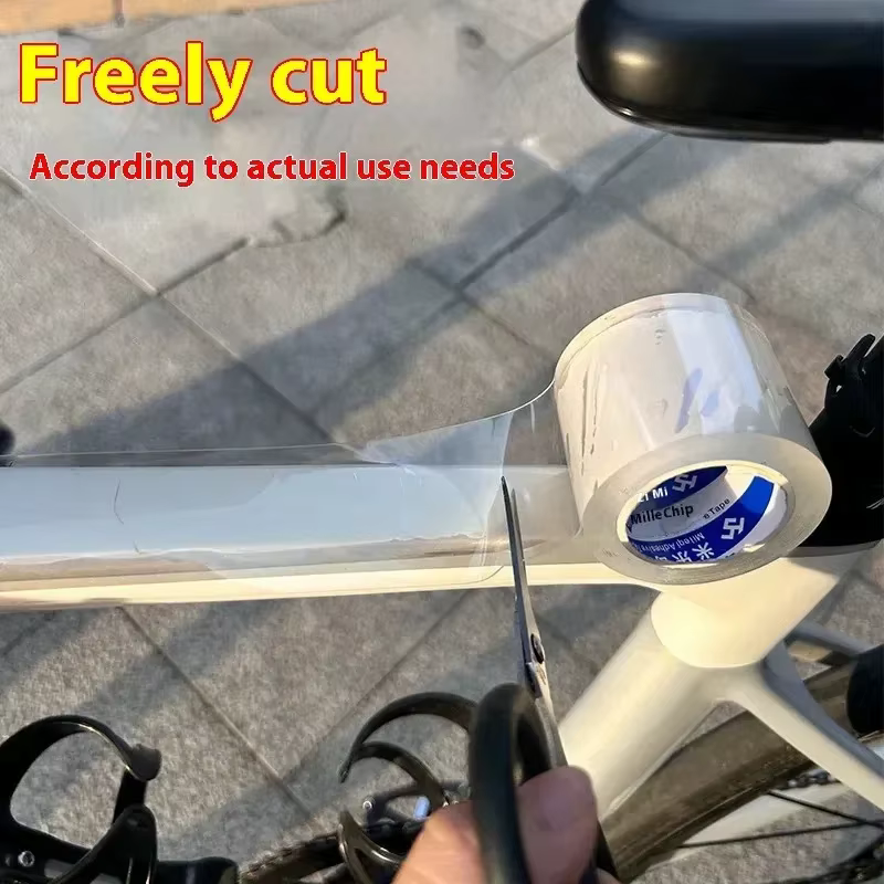 Film de protection de cadre pour vélo de route et VTT - Autocollant anti-rayures