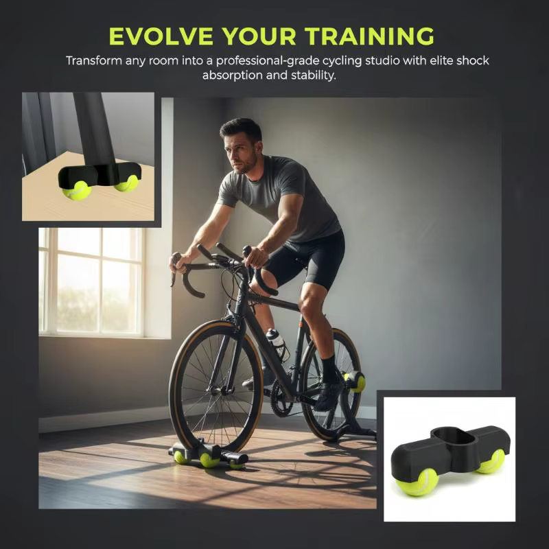 Accessoires de cyclisme : Pieds anti-vibration pour pédale de vélo de route et VTT – Améliore le contrôle
