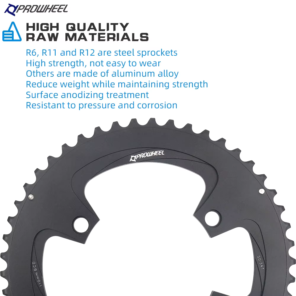 PROWHEEL plateau 110/130BCD pignons de vélo de route roue à chaîne 34/39/50/53T