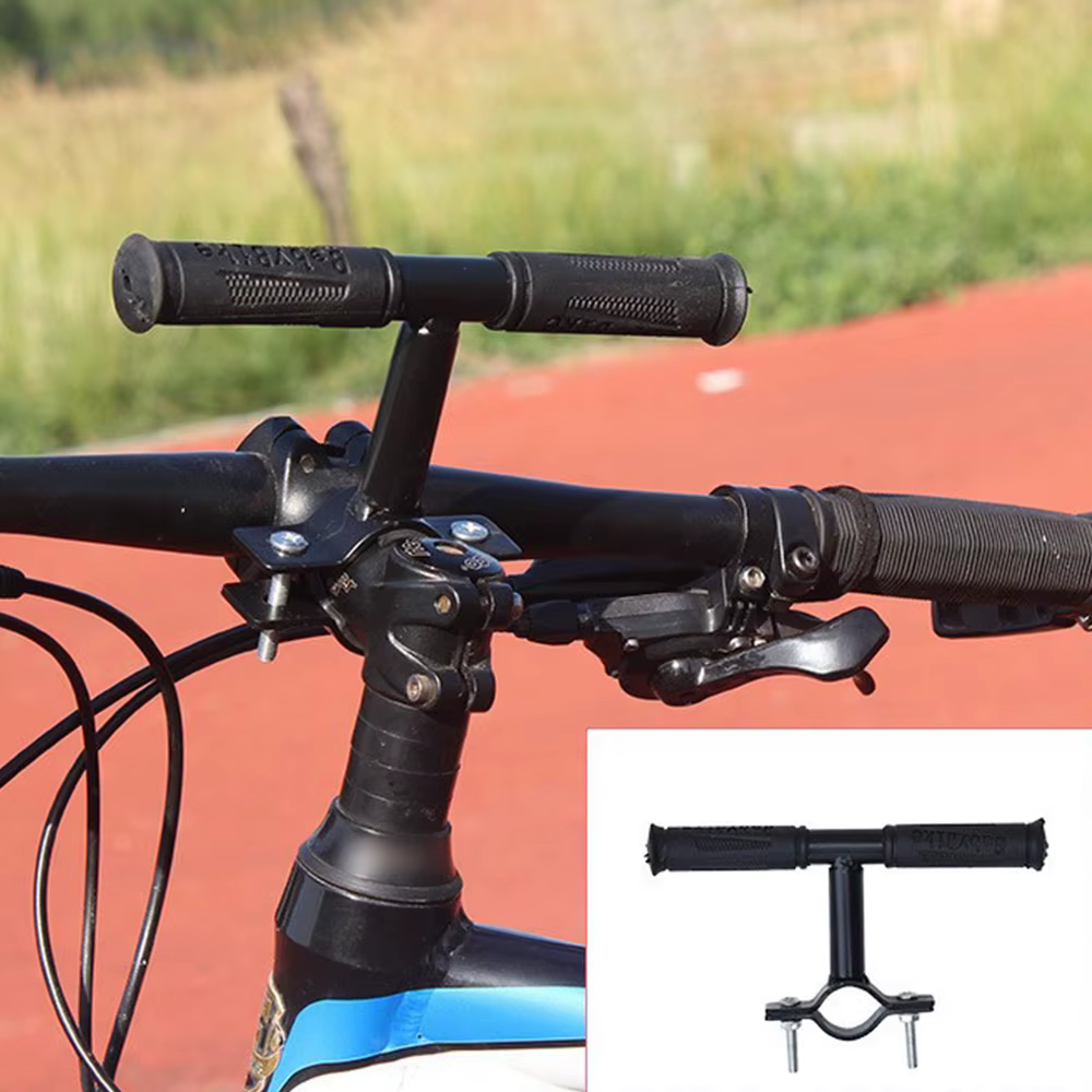 Sièges de vélo montés à l'avant avec guidon et pédales pour enfants