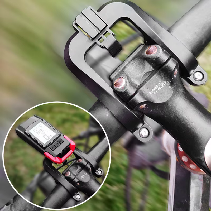 Support central pour éclairage de vélo