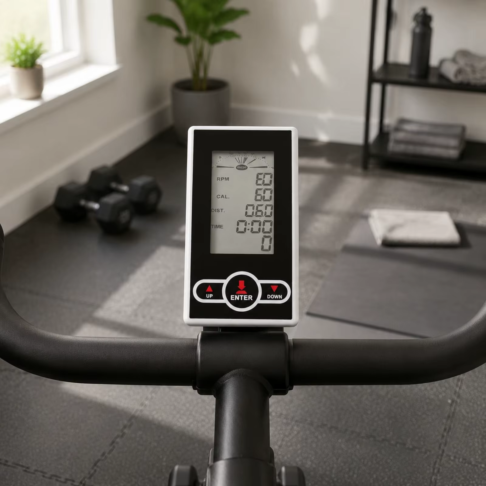 Afficheur de temps pour vélo elliptique