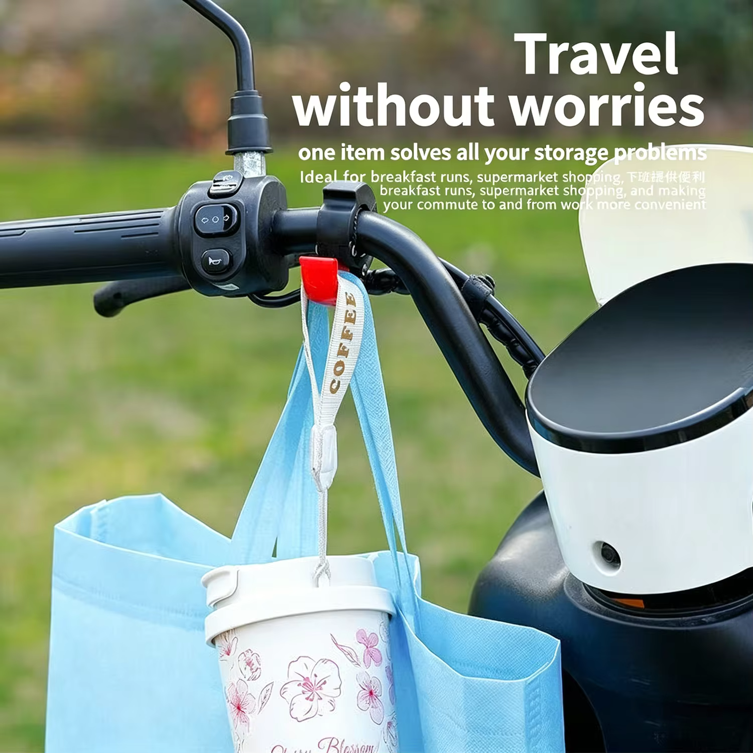 Sac de transport pour casque de vélo avec crochet pratique