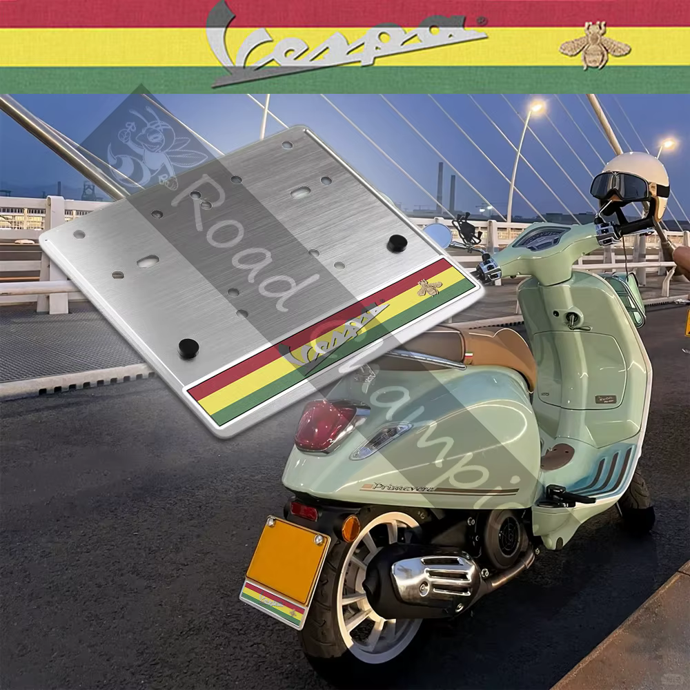 Cadre de plaque d'immatriculation de Scooter pour Vespa Sprint Primevare 150