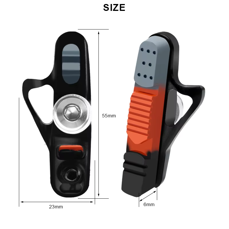 1 paire de plaquettes de frein pour vélo de route, plaquettes de frein C-Brake en alliage d'aluminium CNC, durables, silencieuses, en caoutchouc, accessoires de cyclisme