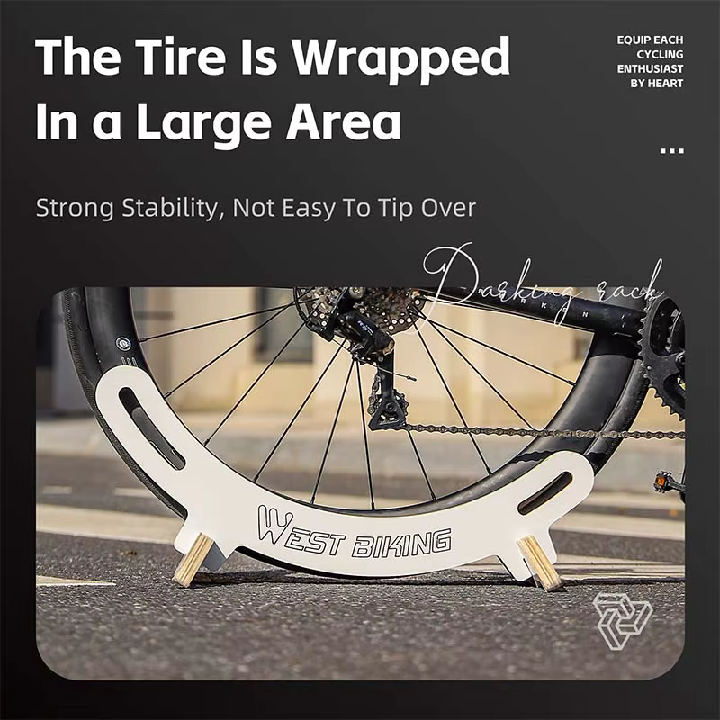 WEST BIKING – support de stationnement réglable en bois pour vélo d'intérieur, support de vélo de route et vtt, largeur des pneus 20C-30C/1.9-2.2 pouces