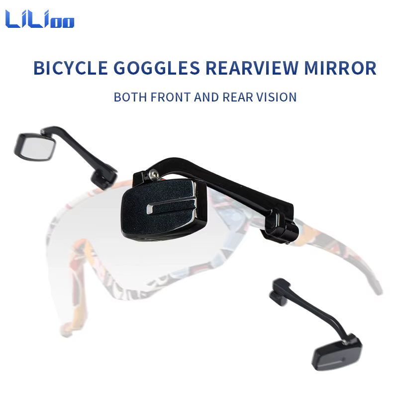 Lunettes d'équitation de vélo avec rétroviseur réglable