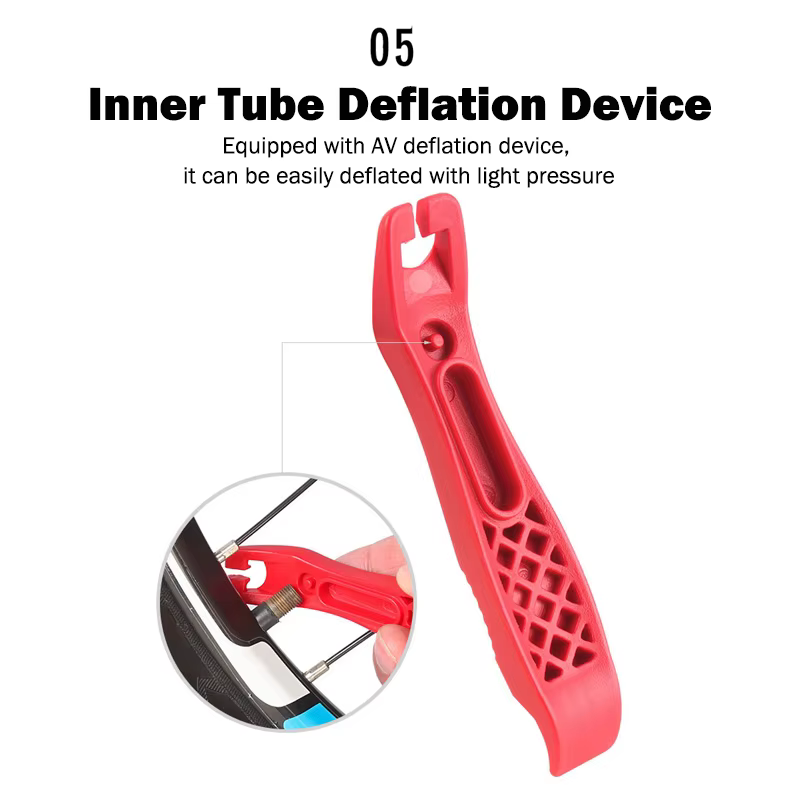 1 paire de leviers de pneus de vélo multifonctionnels