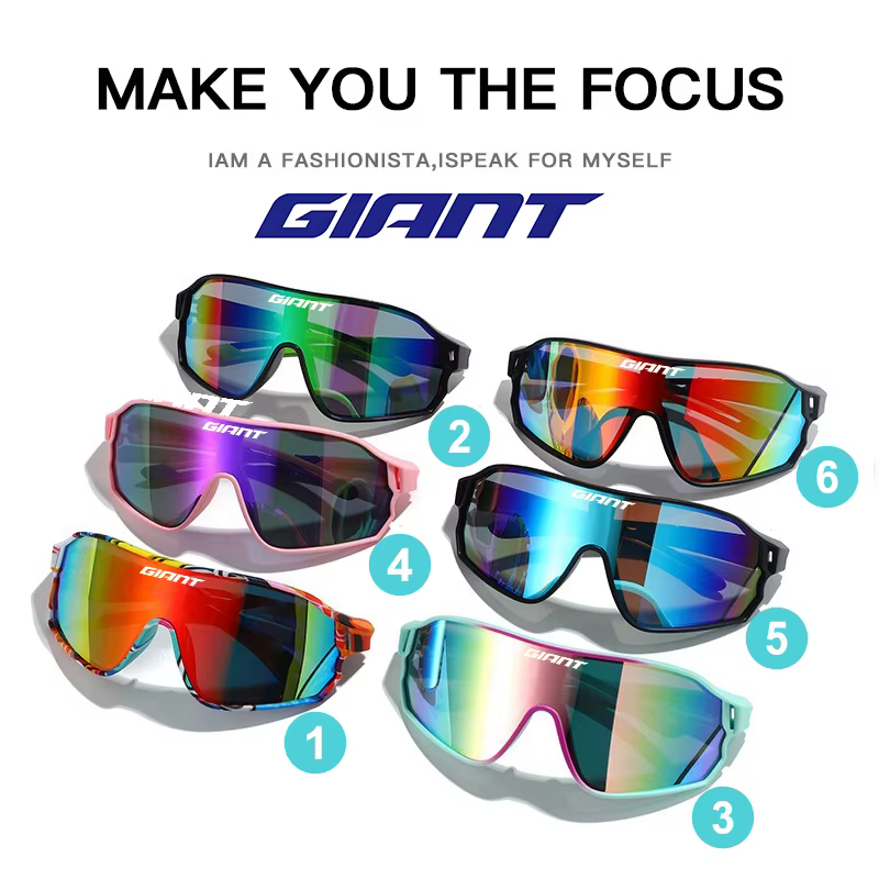 Lunettes de cyclisme géantes avec vision haute définition certifiée CE/ANSI conception Cateye vtt/vélo de route homme femme antisueur et antibuée