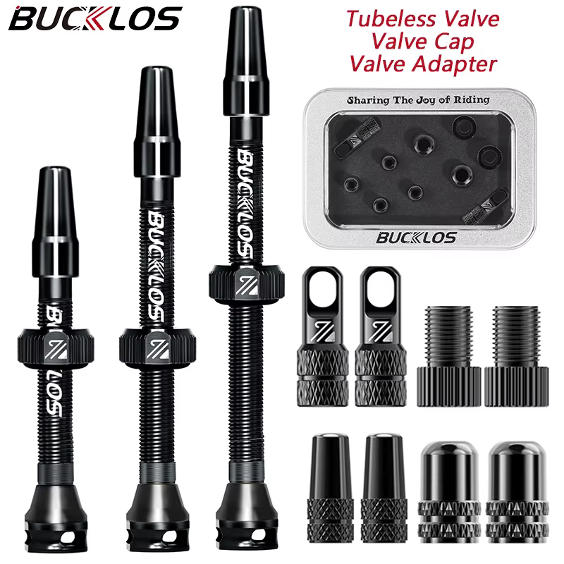 BUCKLOS – Valve Tubeless de vélo 40/44/55/60/80/100MM