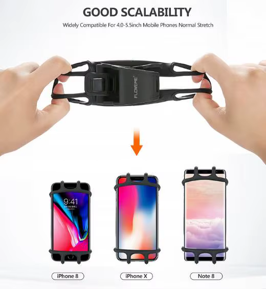 360 Rotation vélo Scooter support pour téléphone intelligent