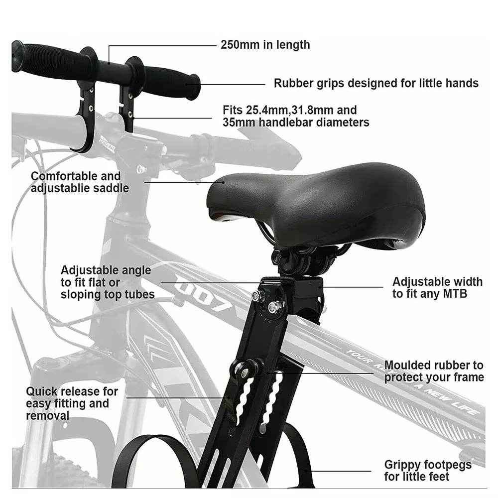 Siège de vélo détachable pour enfant