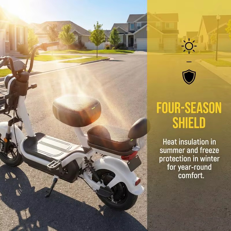 Housse de siège en cuir PU pour scooter électrique