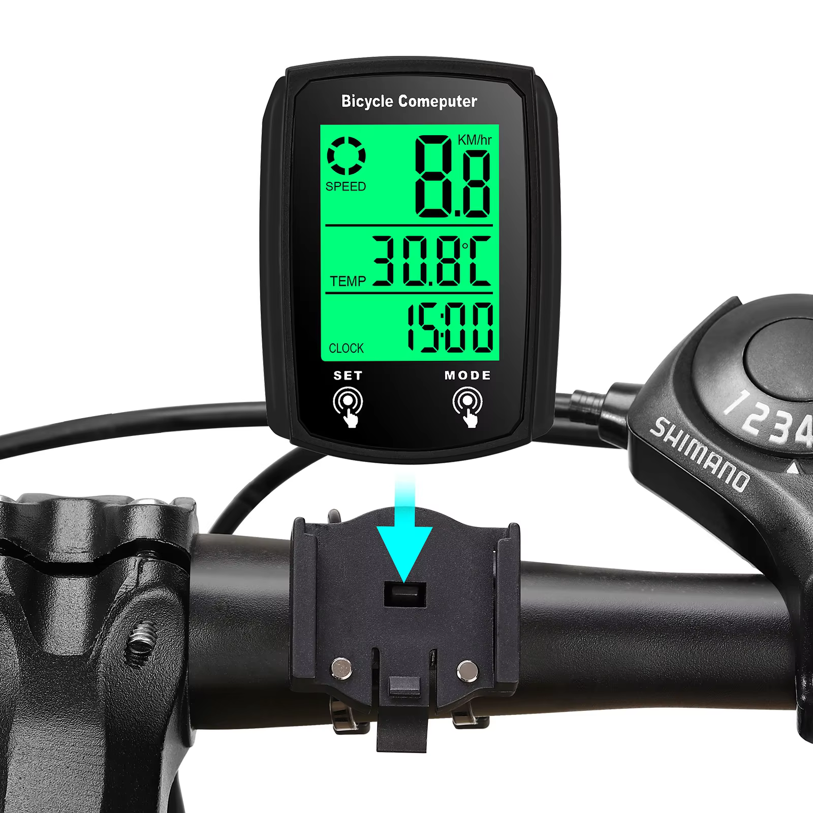 Compteur de vitesse filaire pour vélo